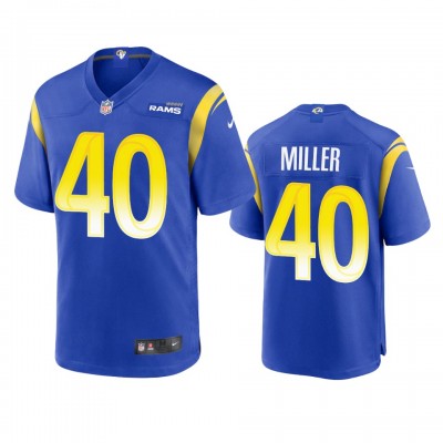 Los Angeles Los Angeles Rams #40 Von Miller Men's Nike Game NFL Jersey - Royal Men's